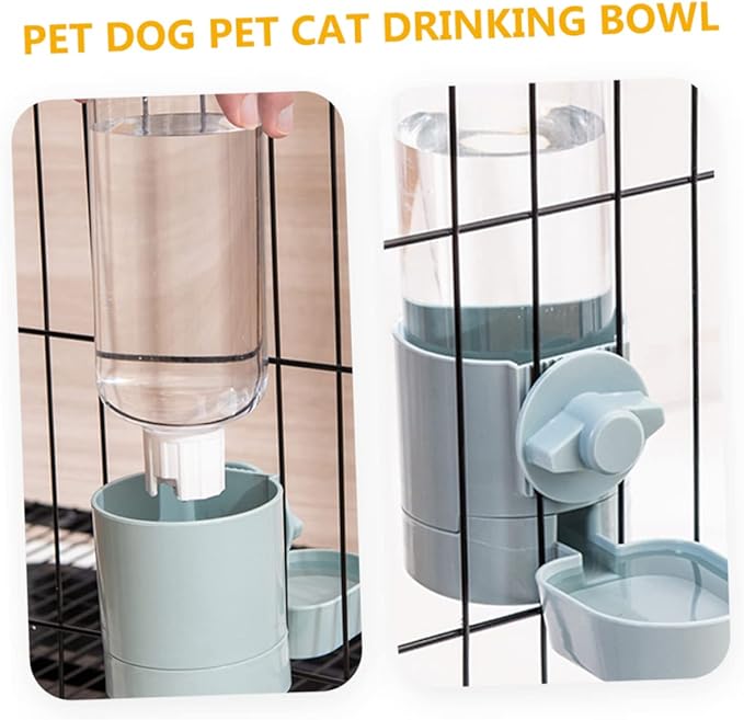 POPETPOP Hanging PET Water Dispenser Automatic Rabbit Water Bottle Leak-Proof Design Suitable for Small Animals Easy to Install PET Feeder
