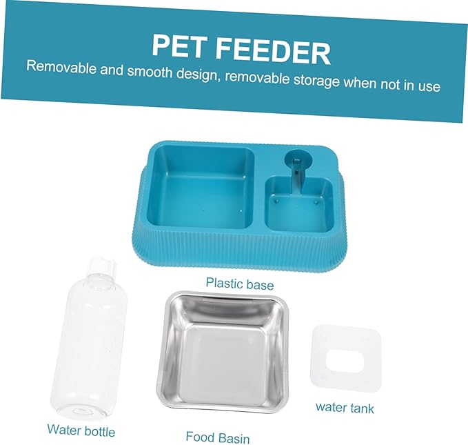 Balacoo Elevated Dog Bowl Automatic Pet Water Dispenser -Slip Base Detachable Water Container for Pets