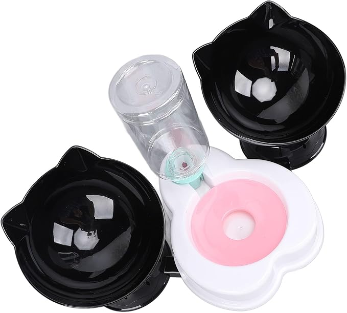 Pet Feeder and Water Dispenser Set, Neck Guard Automatic Dog Feeder and Dog Water Dispenser for Small Dogs Cats Pets Animals (Style Two)