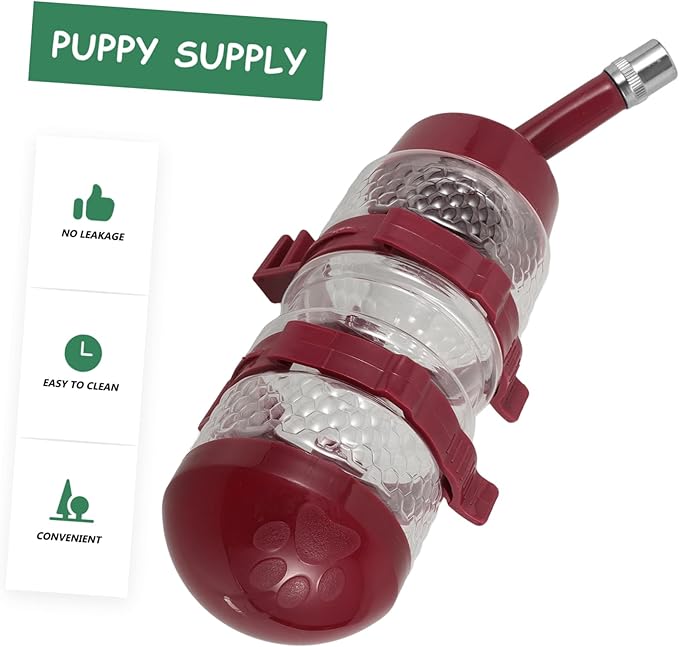Large Hanging Dog Water Dispenser Automatic PET Feeder for Cats and Dogs Water Bottle Ball Valve for Kennels and Cages