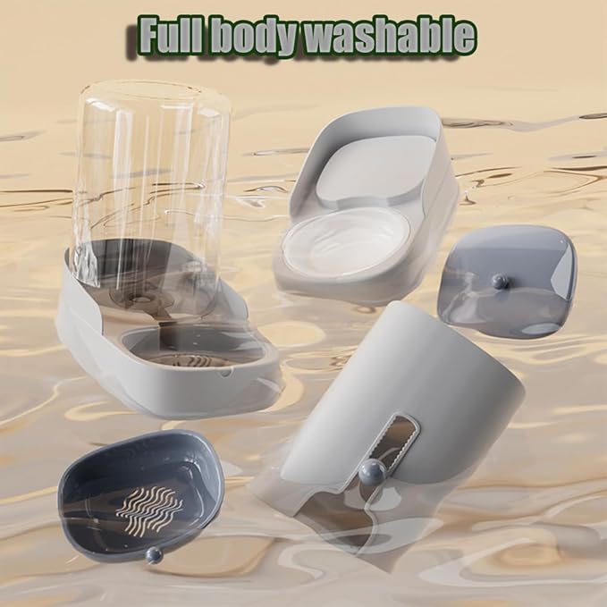 Automatic Pet Feeder for Cats & Small Dogs - 3.2L Programmable Pet Feeder with Stainless Steel Bowl, Suitable for Dry Food, Perfect Portion Control for Puppies & Kittens, Medium Dogs,Blue,Feede
