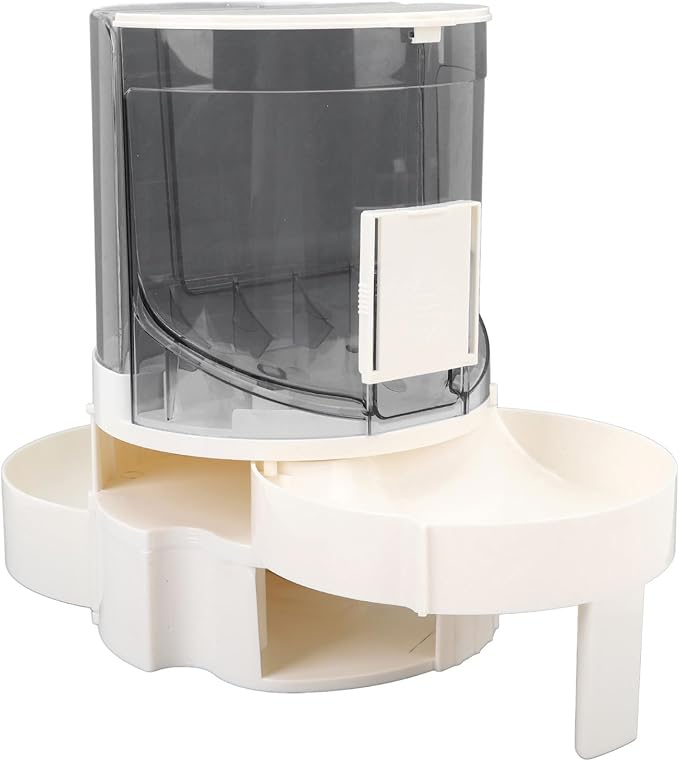 Automatic Cat Feeders, Automatic Cat Food Feeder and Water Dispenser, Automatic Cat Food Dispenser, Dry Wet Separate Rotating Storage Pet Water Dispenser for Small