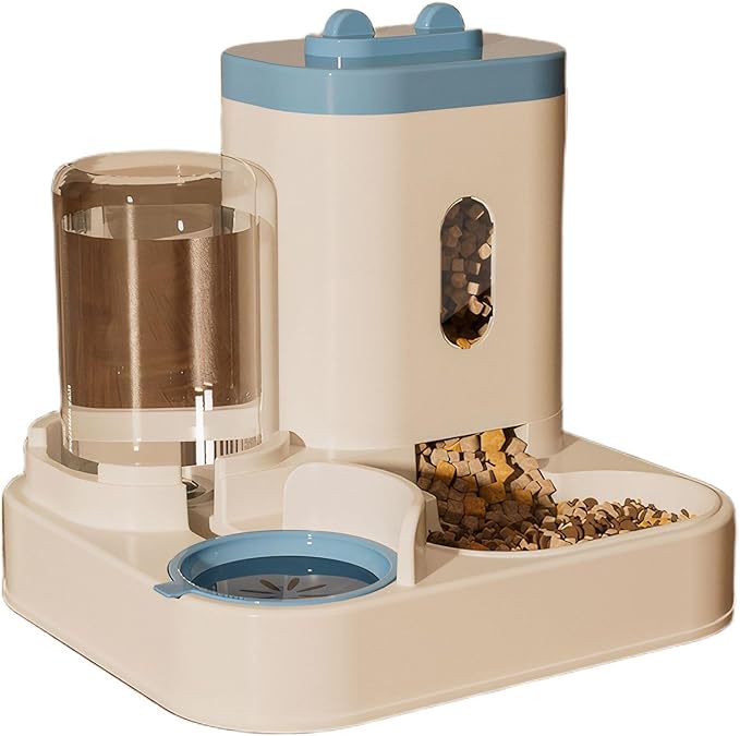 Automatic Pet Feeder with Water Dispenser - Self-Feeding Station for Cats and Dogs, Ideal for Home or Travel Use