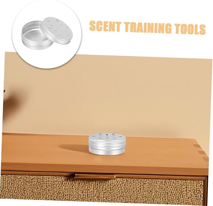 UPKOCH 6pcs Dog Scent Training Metal Cans for Dog Odor Detection Training Box for Scent Work Portable Indoor and Outdoor Use