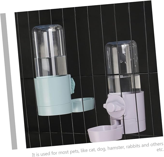 GANAZONO Hanging Automatic Pet Waterer for Cats and Dogs and Easy to Feeder Compact Design for Indoor Use for Busy Pet Owners Gray