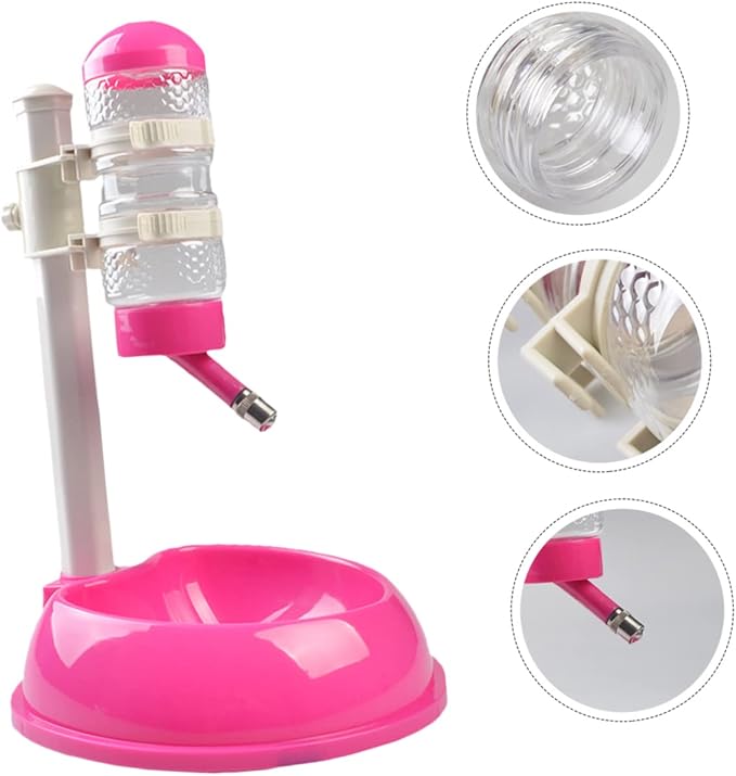 Toyvian 1Pc Automatic Pet Water Dispenser with Height and Detachable Bowl Durable Material Convenient Water Feeder for Dogs and Cats Easy to