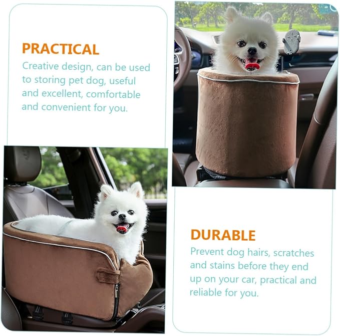 BESPORTBLE Dog Cushion Storage Pocket Pet Travel Car Comfortable Pet Dog Car Seats for Travel