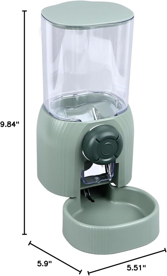 Hanging Automatic Food Dispenser, Large Capacity Hanging Cage Automatic Small Pet Food Dispenser, Automatic Replenish Pet Feeder for Cat Dog Hamster Bunny