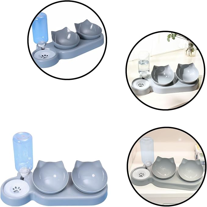Automatic Pet Bowl for Dogs and Cats with Water Dispenser - 3-Day Feeding and Drinking Station for Home, Store, Boarding, and Travel