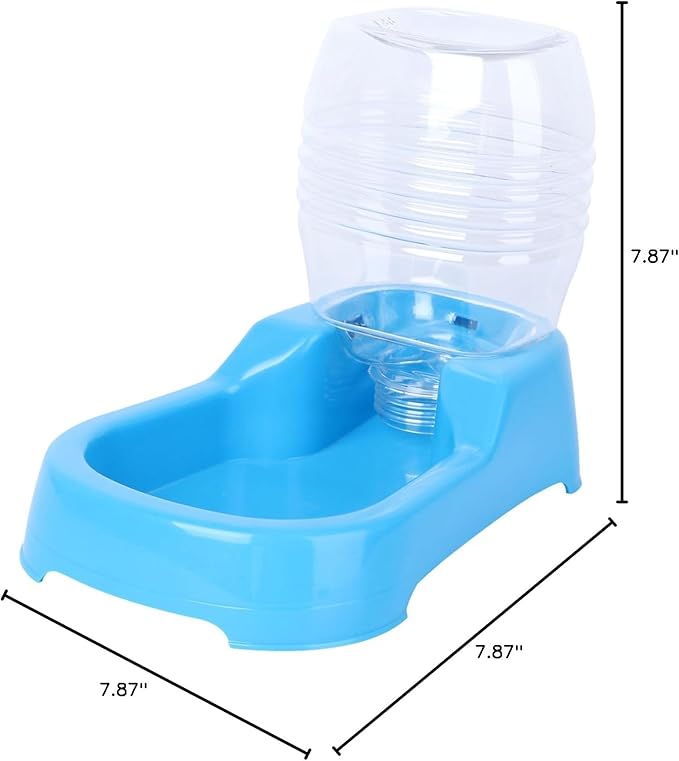 Pet Water Feeder Bowl Automatic Drinking Tool for Dogs and Puppies Blue Convenient and Unique Design Safe and Eco-Friendly Pet Supply