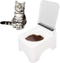 Automatic Cat Feeder, Automatic Pet Feeder for Small Pets Dogs and Cats, Automatic Lid Opening, Automatic Pet Food Dispenser Bowl for Home Indoor (B)