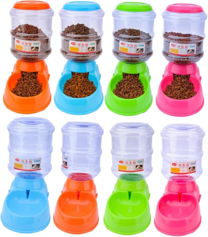 Happyyami Large Capacity 3.5l Automatic Pet Feeder Cat Dog Water Bowl Portable Skid- Pad Leakproof Easy to