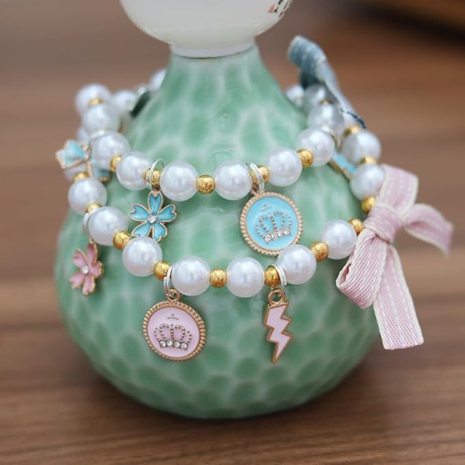 Pet Collar with Pearl Pendant, Dog or cat Pearl Necklace, Fashion Accessory for Cat or Dog, Elegant and Premium Design, Designs (Pink, S 20-25cm(Neck Girth))