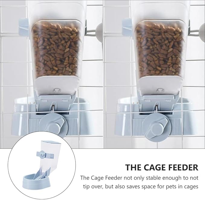 Happyyami Hanging Pet Feeder Automatic Dog Food Dispenser with Removable Tray for Easy Cleaning for Puppies and Animals Gravity Design for Consistent Feeding