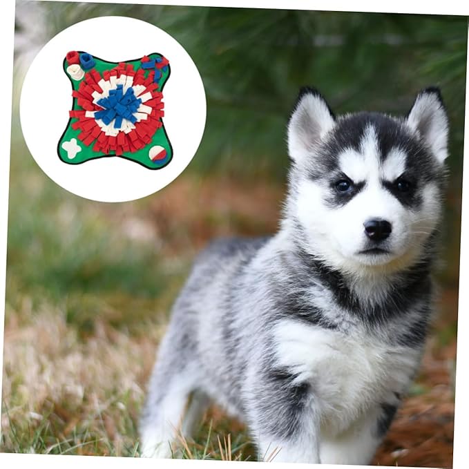 Dog Training Mat Slow Feeder Sniffing Pad for Breed Pet Supplies Nose Work Mat Bright Creative Shape