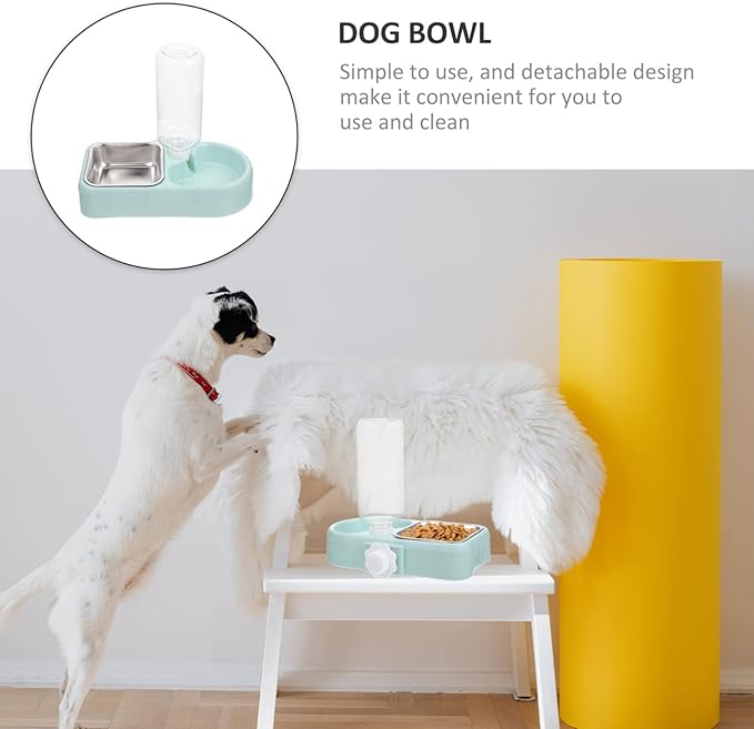 Mipcase 1set Hanging Pet Feeder Detachable Dog Bowl Automatic Water Dispenser for Cats and Dogs Multi-Functional Design for Busy Pet Owners Safe and Material