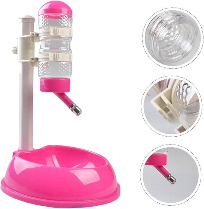BESPORTBLE 1pc Automatic Pet Water Dispenser and Food Feeder Drinking Bowl for Dogs and Cats Transparent Water Bottle and Material Easy to Use Pet Supplies