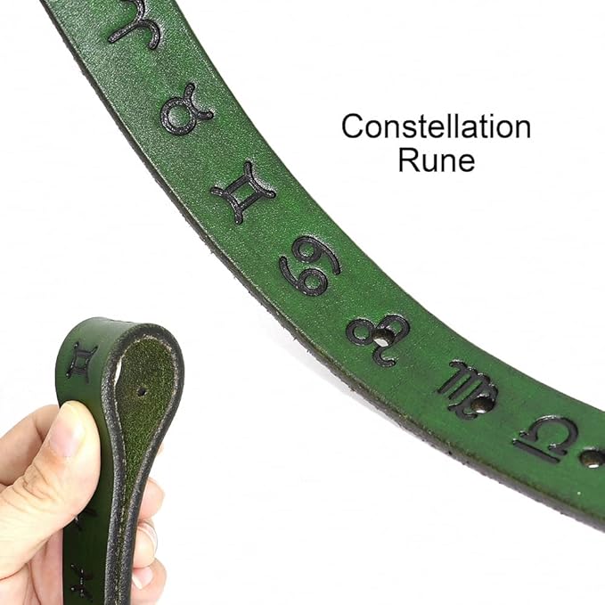 Custom Leather Dog Collar Personalized Dog Collars Leather Gold Buckle German Shepherd Pet ID Collar for Small Medium Large Dogs Green XL