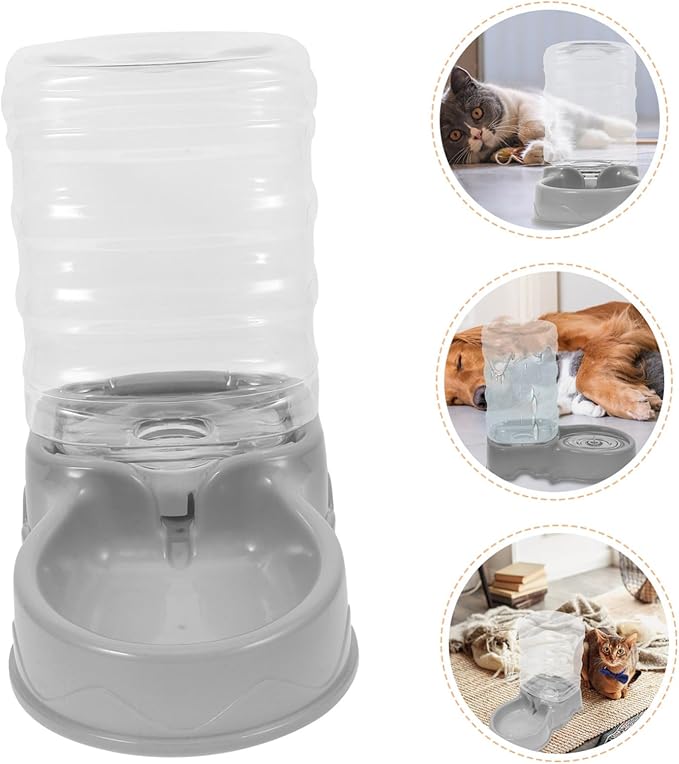 Pet Water Fountain for Cats Dogs Auto-Feeder Dispenser Capacity Gravity Feeder