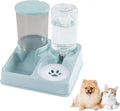 Automatic Pet Feeder and Water Dispenser Set, Dog Food Dispenser, 2 in 1 Gravity Cat Food Dispenser, Dog Water Bowl Dispenser, Cat Water Dispenser for Dogs Cats Pets Animals Large Capacity