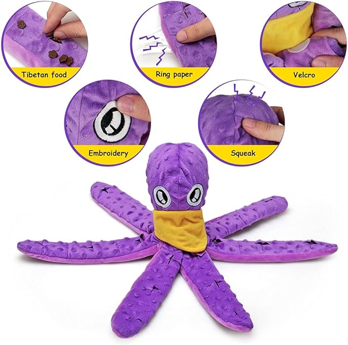 Dog Snuffle Toy - Interactive Puzzle Games & Slow Feeder for Boredom Relief - Treat Dispensing Toys & Snuffle Mat for Large, Medium & Small Dogs