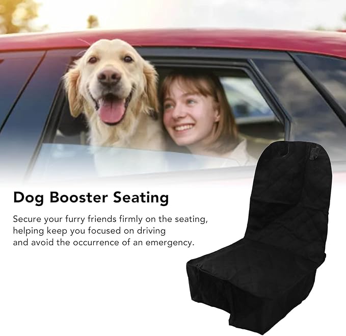 Dog Booster Seating, Car Pet Seating for Small Dogs, Oxford Cloth Foldable Anti Slip Dog Car Seat with Breathable Mesh, for Safe Travel and Easy Cleaning
