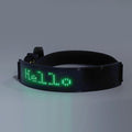 LED Dog Collar, Programmable DIY LED Collar Rechargeable for Dog Walking, Glowing Night Pet Necklace with DIY Screen & Adjustable Belts for Small Medium and Large Dogs (Green