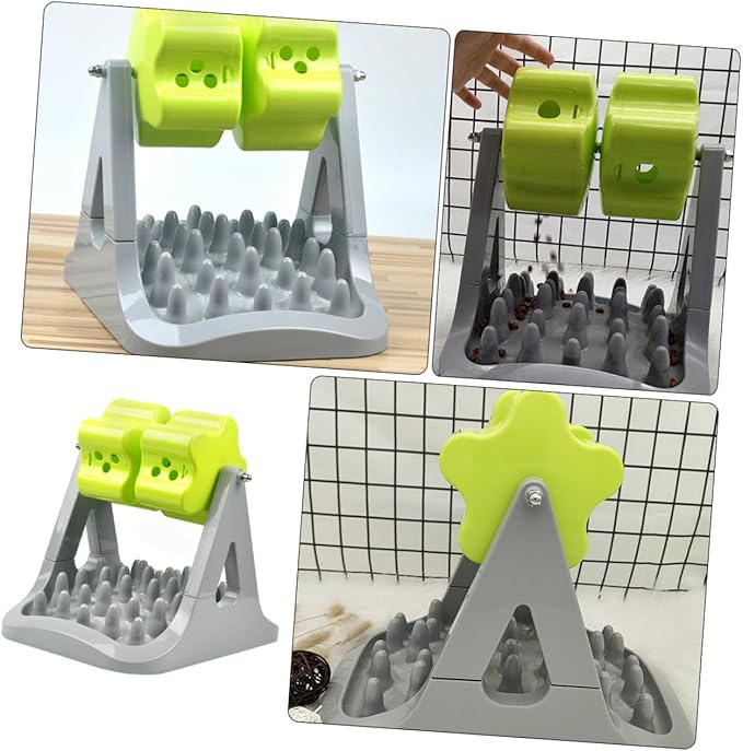 BESPORTBLE 1piece Dog Food Bowl Stand Automatic Dog Treat Dispenser for Raised Bowl