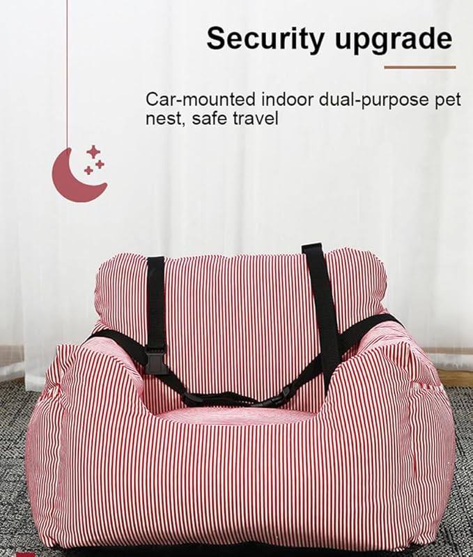 Puppy Car Seat Under 22 lbs, Dog Car Seat for Small Dog,Dog Booster Seat for Travel,Portable Cars Travel Carrier Beds with Clip-On Safety Leash,A