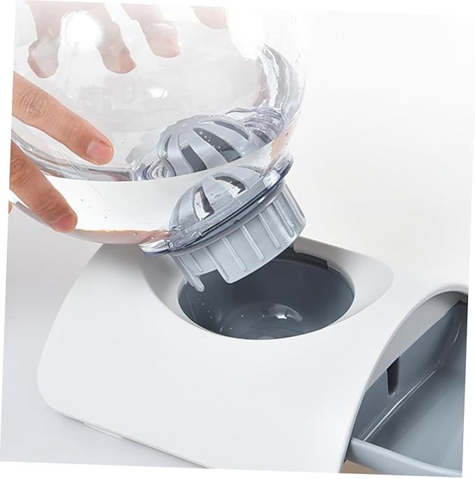 1pc Pet Automatic Water Dispenser Bubble Water Bowl for Dogs and Cats Large Capacity and Materials and Outdoors Grey