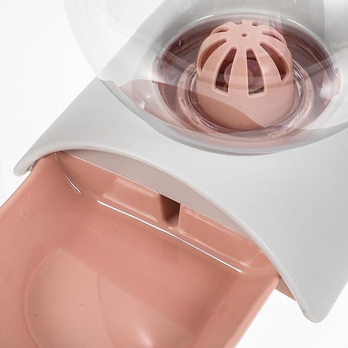 1pc Automatic Pet Water Dispenser Large Capacity Bubble Waterer for Dogs and Cats Material Easy to Clean for Home and Outdoor Use Pink