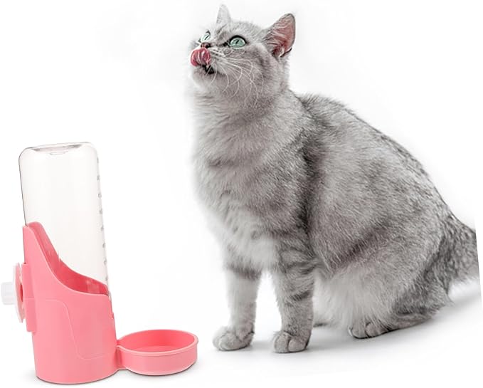 HANABASS Automatic Dog Water Dispenser Hanging Drinking Fountain for Crate Portable Pet Feeder Wear-Resistant Design