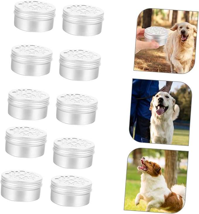 BESPORTBLE 10pcs Dog Scent Training Kit Aluminum Sniffle Box for Smelling Training Treats for Dogs Odor Tool Nose Tool