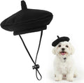 Dog Beret Cats Hats Dog Hats, Funny Artist Dogs Hat, French Mushroom Artist Fedora Hat Pet Headwear Decor Christmas Hair Accessory Photo Props