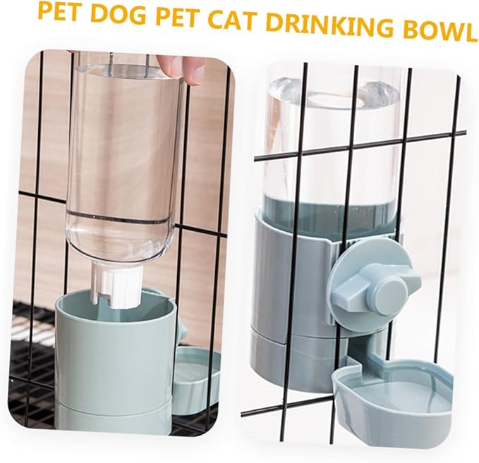 Toyvian Automatic Hanging Pet Water Dispenser Water Bottle for Cats Dogs Rabbits Inspection Design for Indoor Use