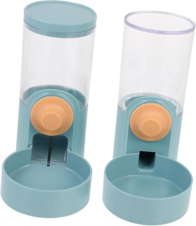 2pcs Hanging Automatic Pet Feeder and Water Dispenser for Cats and Dogs Prevents Spills Keeps Pets Hydrated and Fed Cages