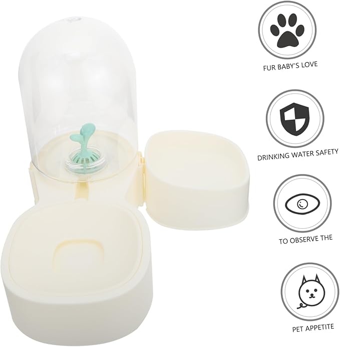 Kisangel Automatic Cat Water Dispenser Pet Feeder Sturdy Antiskid Bowl No Odor Material Break Resistant