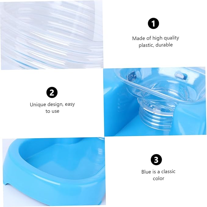 Pet Water Feeder Bowl Innovative Automatic Drinking Tool for Dogs and Puppies Eco-Friendly Design Blue Color Easy to Clean for Home and Pet Shops