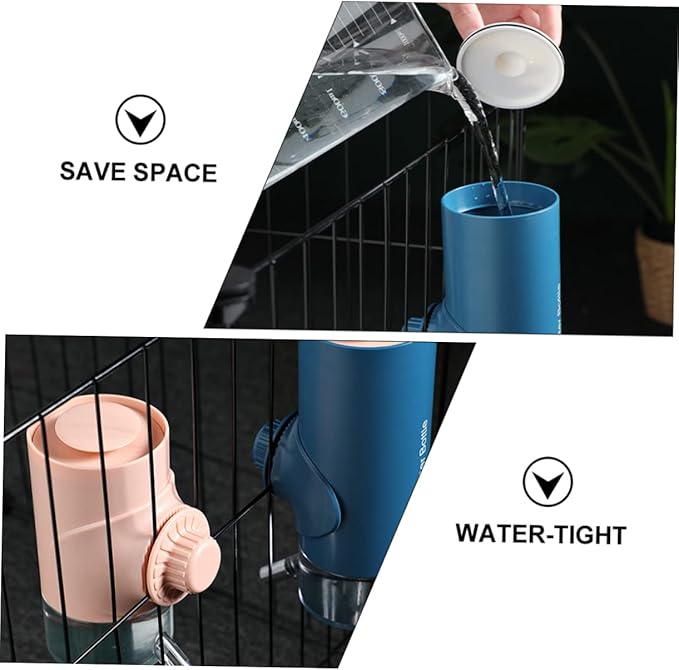 Water Dispenser Automatic Feeder for Pets No Leak Hanging Water Bottle Random Color