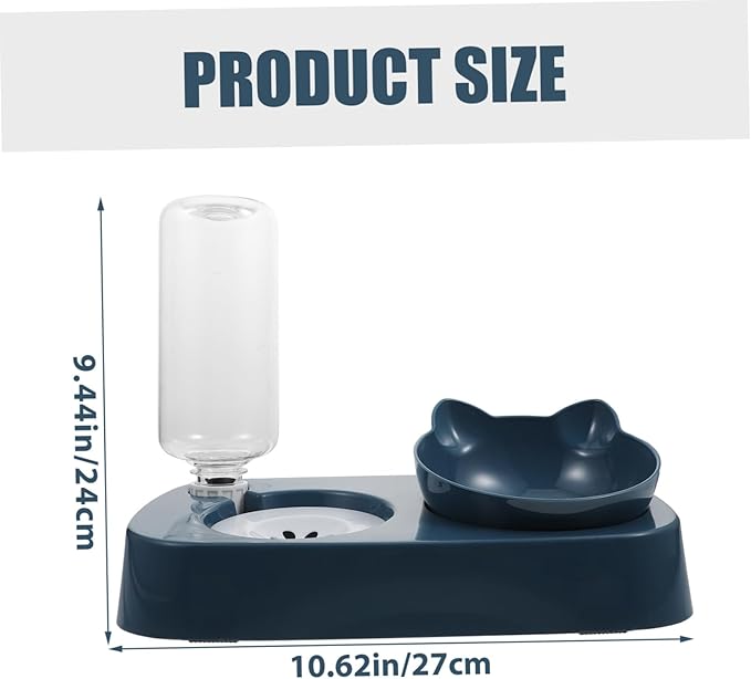Totority Dog Water Feeder Bowl Automatic Pet Food Dispenser Bottle Raised Pet Drinking Bowl for Cats Dogs