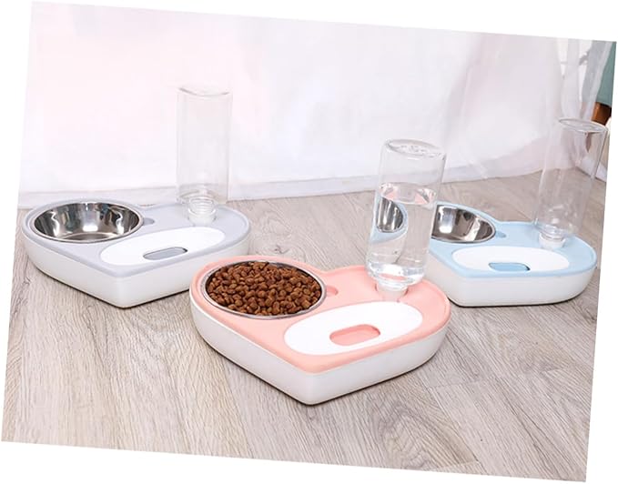 Pet Drinking Supplies Automatic Water Bowl Dog Cat Feeder Heart Design