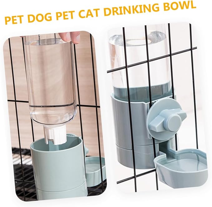Hanging Pet Water Feeder Automatic Water Dispenser for Dogs and Cats Capacity Bottle Easy to Inspect for Cage Use Material