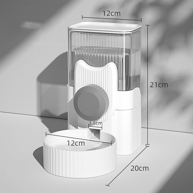 Dog Food Feeder Cat Automatic Feeding Water Bowl Pet Food Storage Dispenser