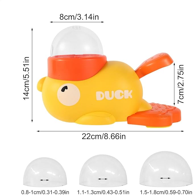Dog Treat Toy - Cat Food Dispenser | Treat Dispenser Dog Toy | Duck Dogs Treat | Interactive Pet Automatic Feeder Toy | Duck Shape Cat Feeders for Entertainment
