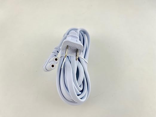 OMNIHIL [UL Listed] Extra Long White 10FT L-Shaped C7 Power Cord Replacement for Healthy Pet Simply Feed Dog and Cat Automatic Feeder Power Supply