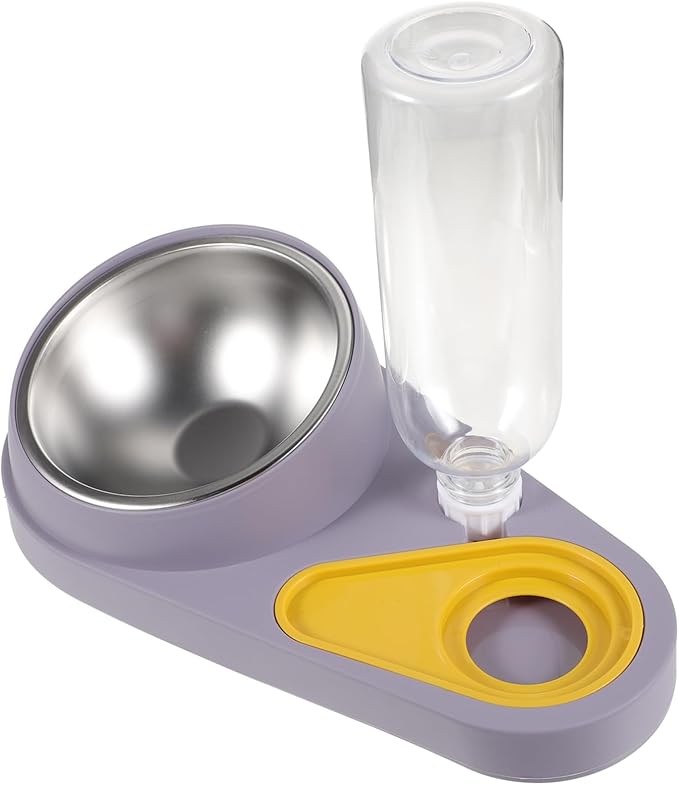 Hemoton Automatic Pet Feeder Water Dispenser Cat Dog Bowl Pet Feeders for Dogs Cats Home
