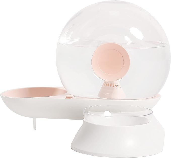 Pet Life ® 'Auto-Myst' 2-in-1 Snail-Shaped Gravity Filtered Automatic Cat and Dog Water Feeder and Pet Water Dispenser with 6-Pack Filters