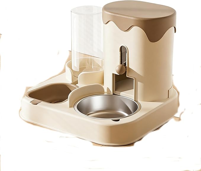 Pet Feeder, cat and Dog Food Bowl, pet Feeding and Drinking All-in-one Machine.