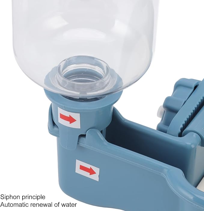 480ml Automatic Pet Water Dispenser, Safe Detachable Hanging Pet Gravity Waterer, Large Capacity Water Feeder Gravity Pet Auto Feeder Waterer Set for Cats and Small and Medium Sized Dogs