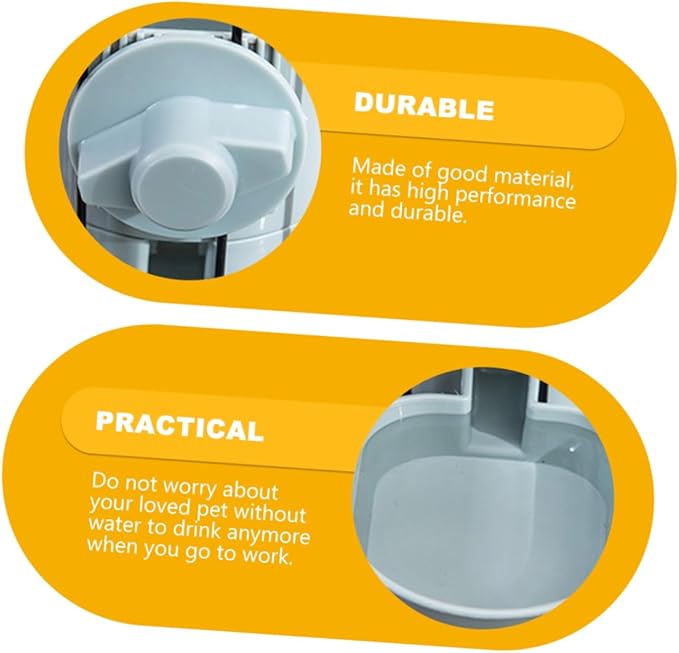 BESPORTBLE Hanging Pet Automatic Waterer Cage Dispenser for Dogs and Cats Lightweight and Practical Capacity Easy to Install for Feeding Pets Cages